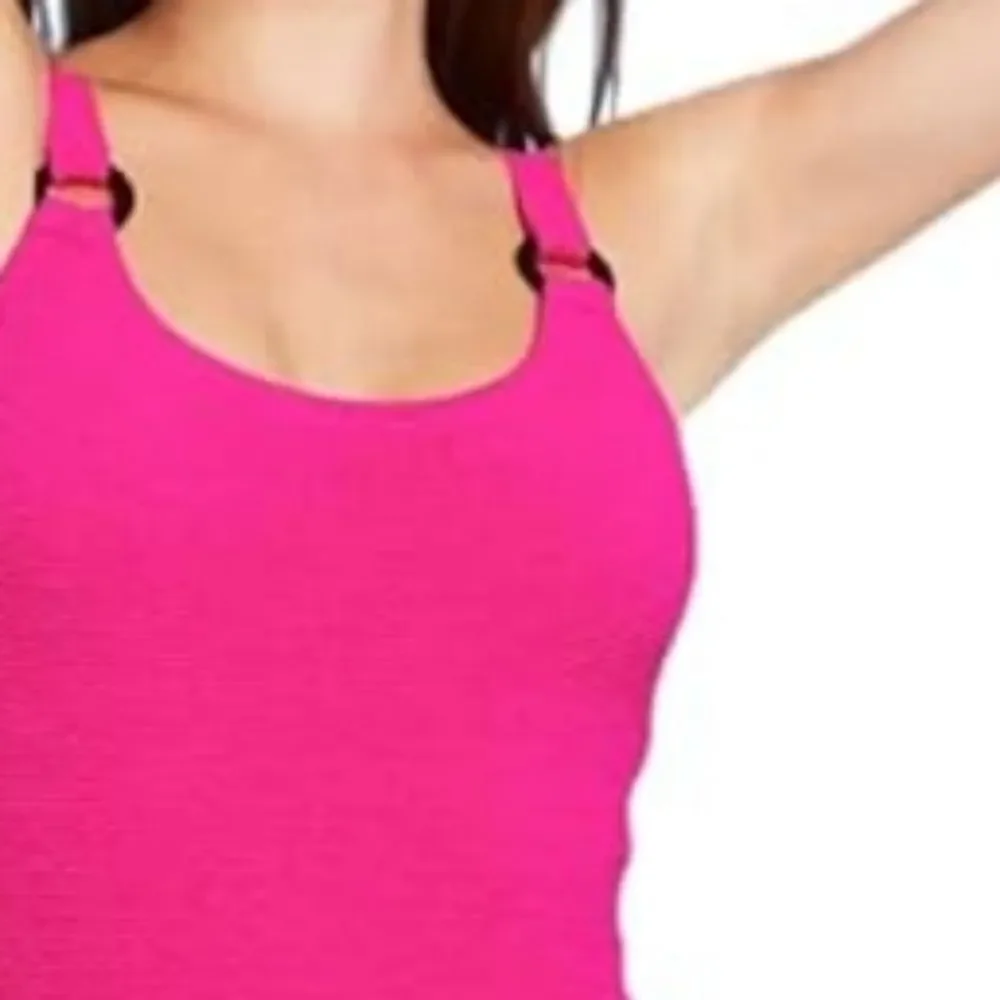 Shade & Shore Pink Textured Swimsuit NWT Size Medium Women Removable Pads Chest